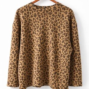 ZARA Leopard Print Top – Effortless Statement Piece Size S NWT